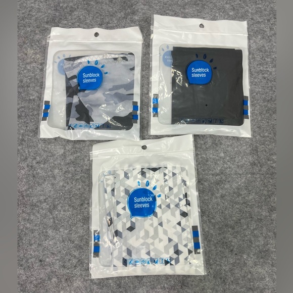 Other - Sunblock Arm Protection Sleeves Lot Of 3 New UPF One Size Breathable Cool